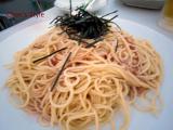 ビヤガーデンのパスタ